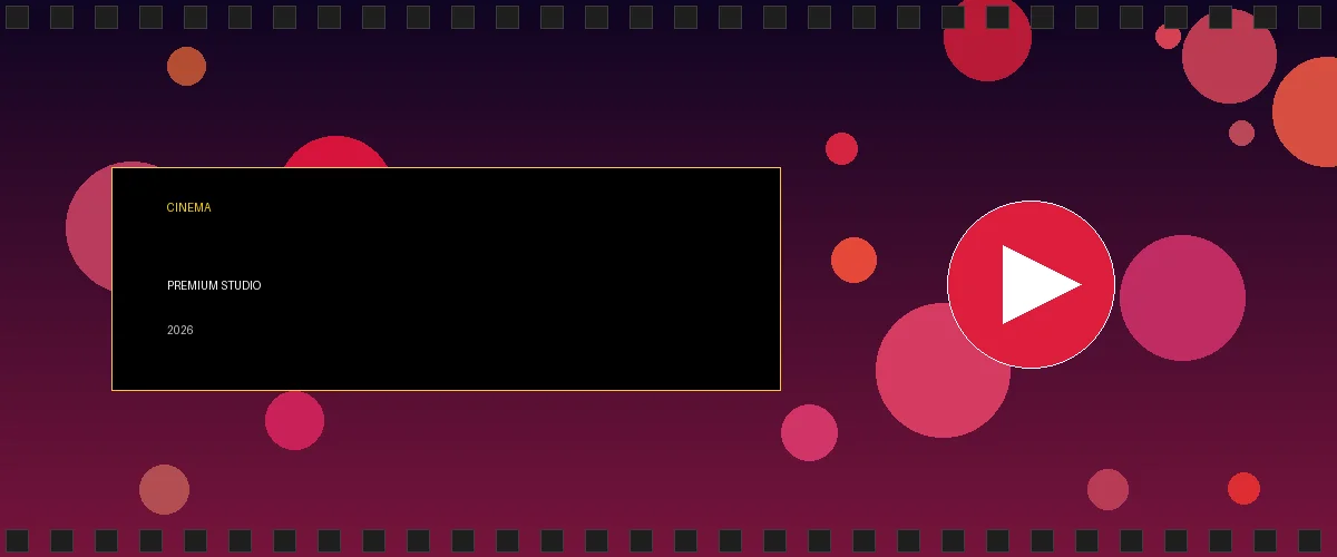 暗网猎奇影视传媒平台主视觉横幅展示专业影视制作场景